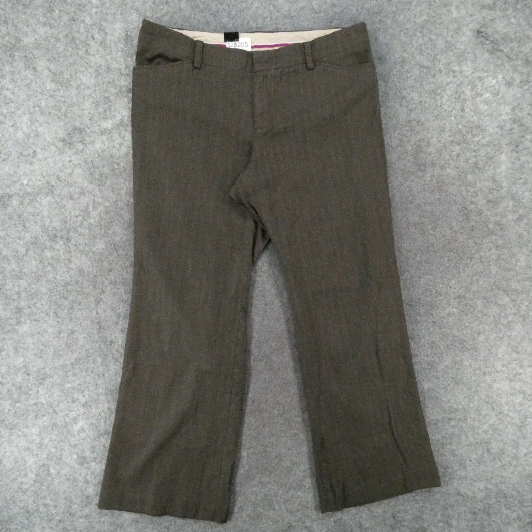 Gap Brown Striped Mid Rise Curvy Fit Flat Front Chino Pants for Women in Size 20 Grailed