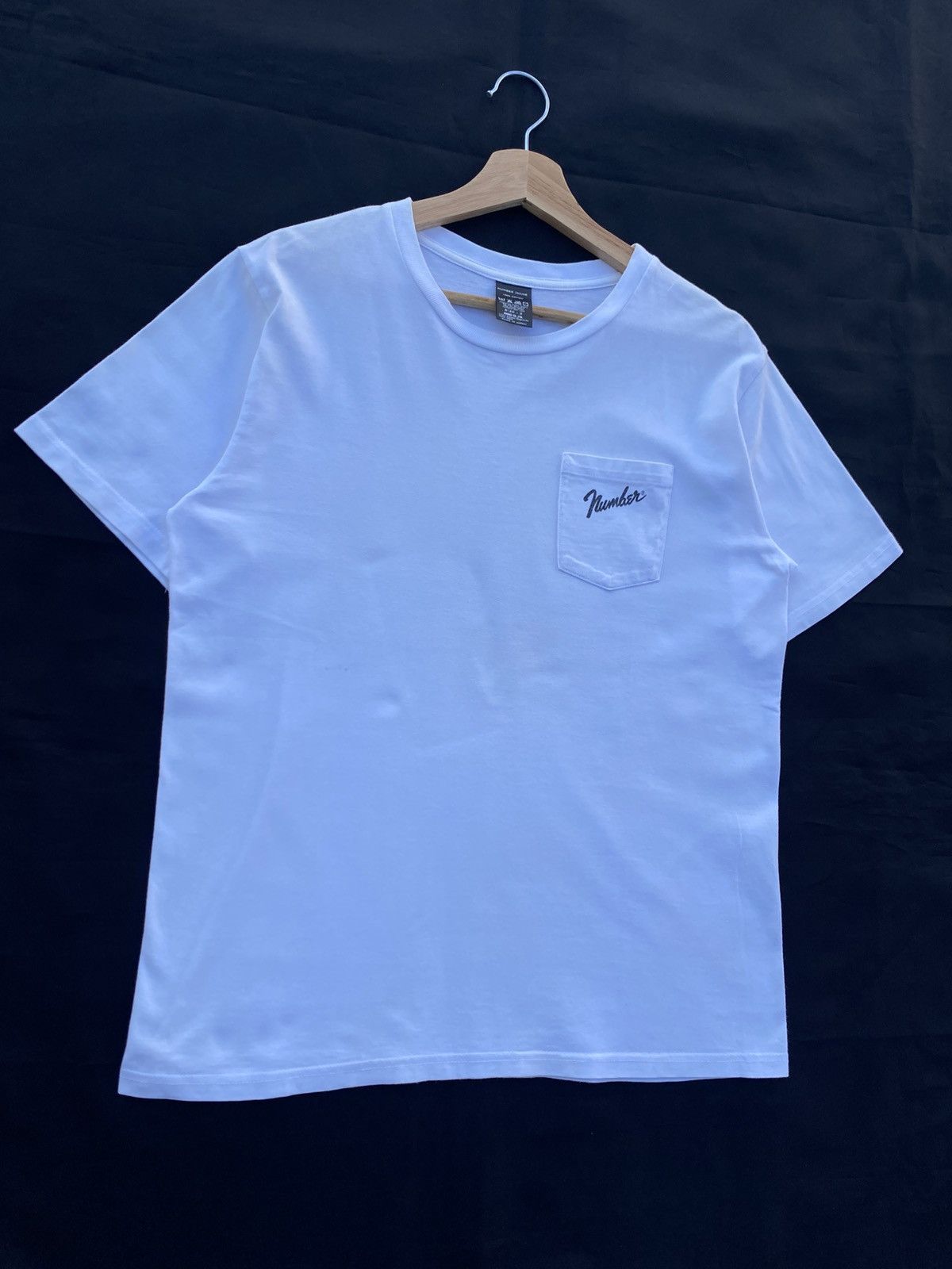 Number (N)ine Rare Number Nine Takahiromiyashita Small Logo Pocket Tee Size US M / EU 48-50 / 2 - 4 Thumbnail