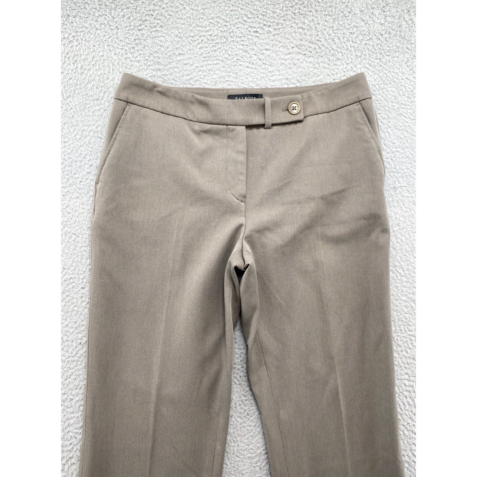 Talbots Talbots Women's Beige Dress Pants Size 8L Signature Boot Cut Size 30" / US 8 / IT 44 - 2 Thumbnail