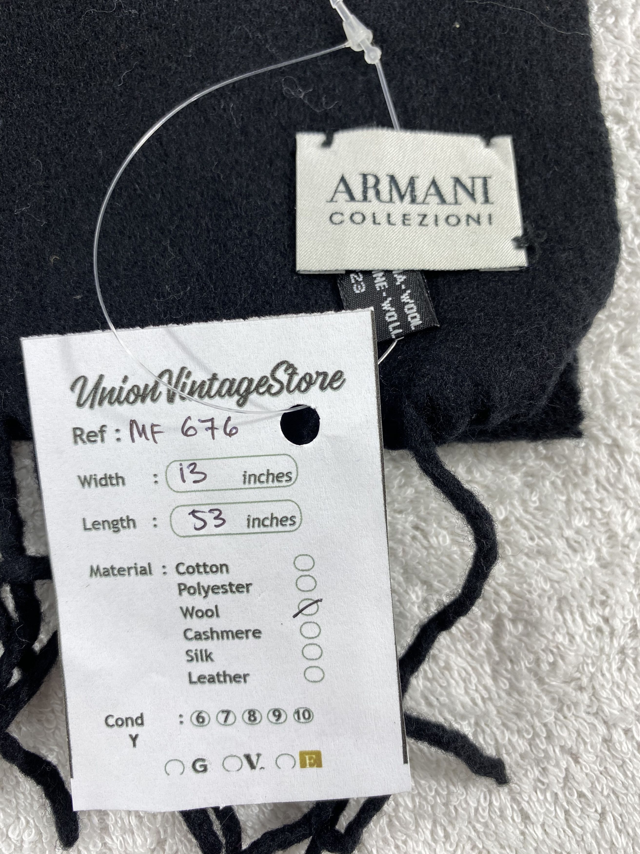 Armani Collezioni Vintage Armani Collezioni Scarf/Muffler/Neckwear MF676 Size ONE SIZE - 5 Thumbnail