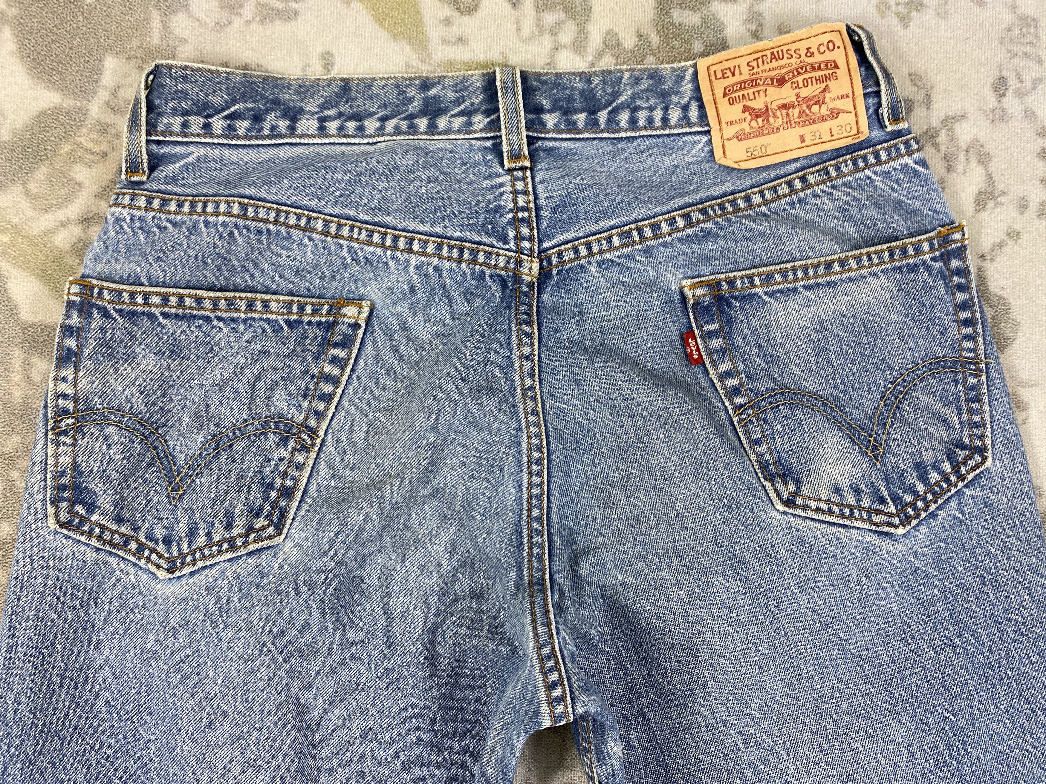 Levi's Ripped Blue Vintage Levis Jeans 32x28 - JN3057 Size US 32 / EU 48 - 4 Thumbnail