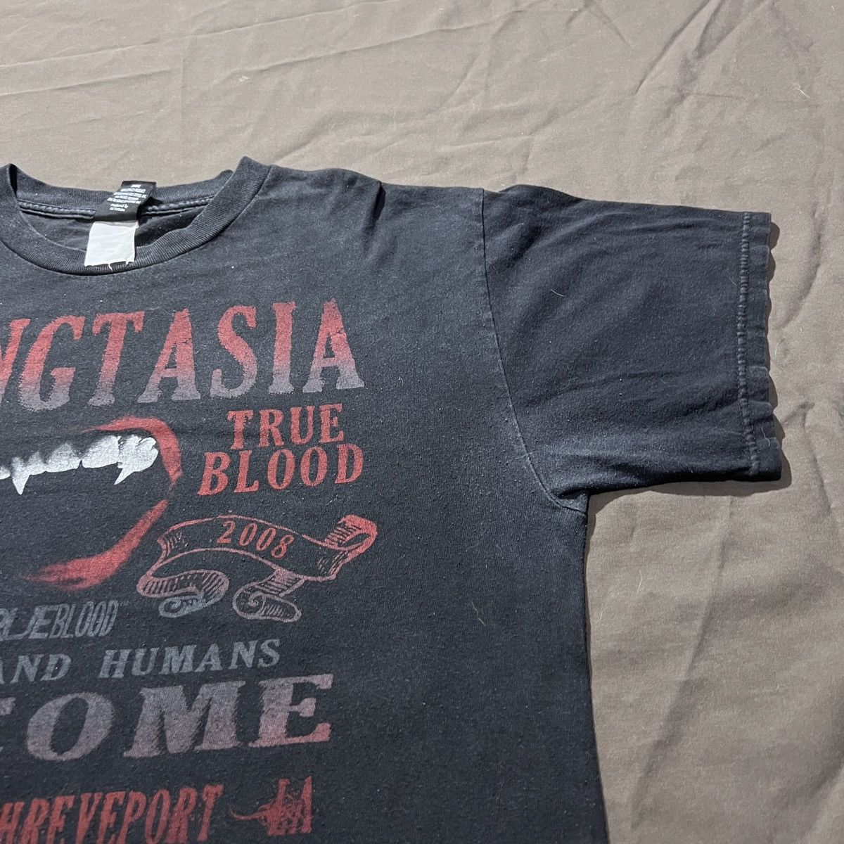 Vintage Y2K True Blood horror HBO series movie Tee XL Faded