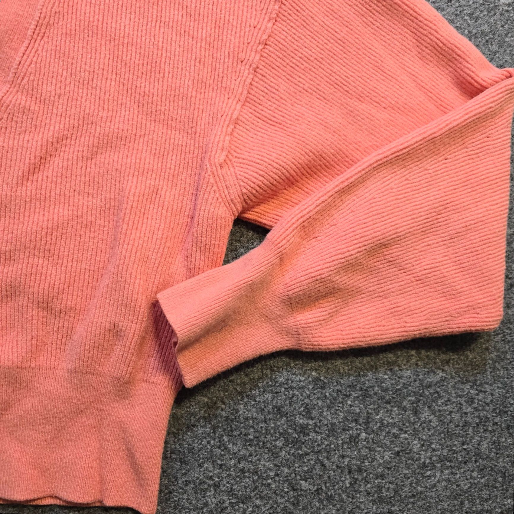 Free People Free People Cardigan Sweater Women M Orange Chunky Knit Long Sleeve V-Neck Oversized Classic Modern Casual Size M / US 6-8 / IT 42-44 - 3 Thumbnail
