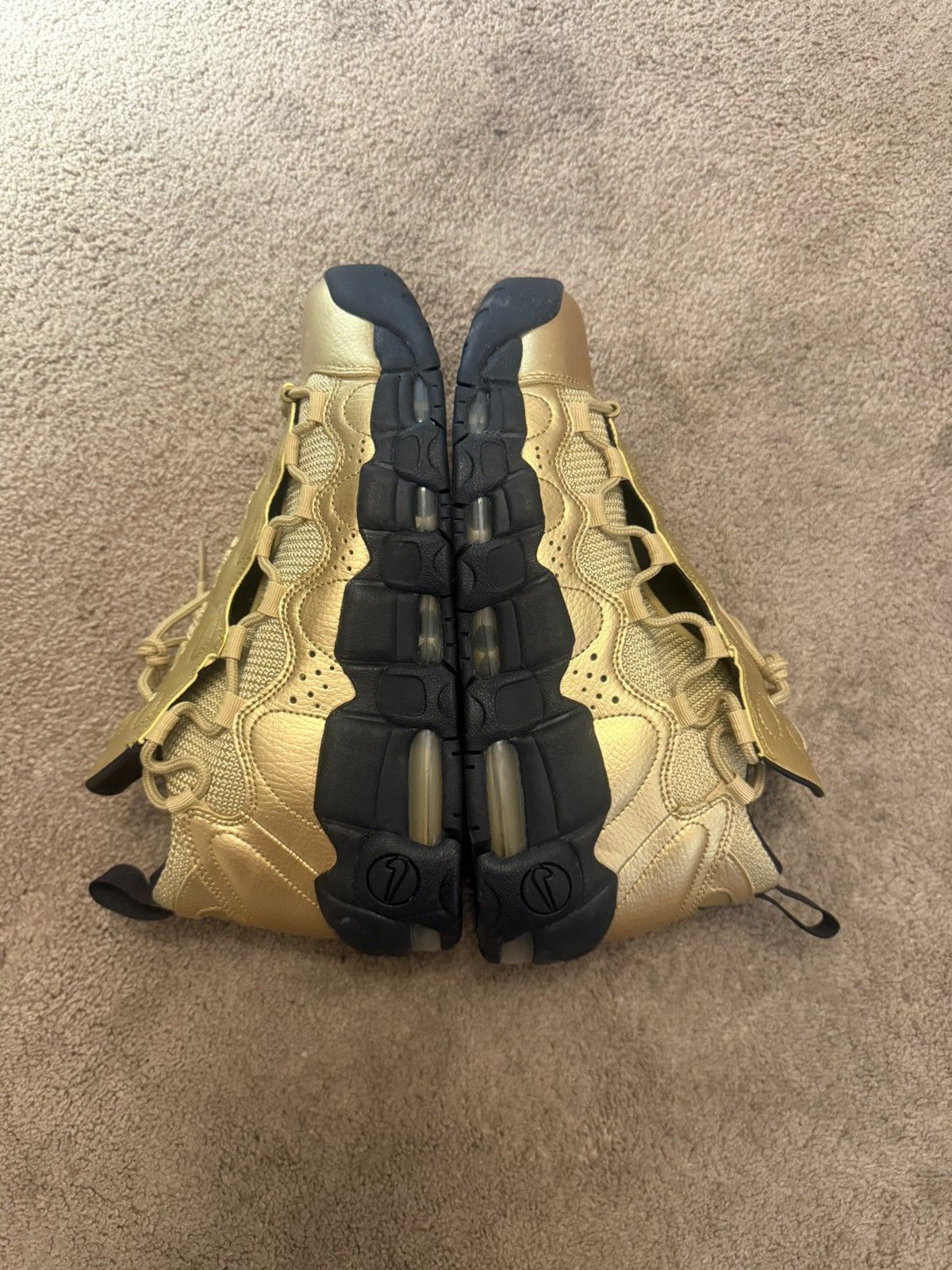 Nike Nike Air Money Metallic Gold Shoes Size US 8.5 / EU 41-42 - 3 Thumbnail