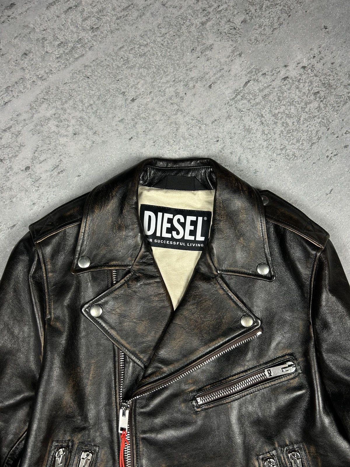 Diesel Diesel L-GARRETT Leather Jacket Size US M / EU 48-50 / 2 - 4 Thumbnail