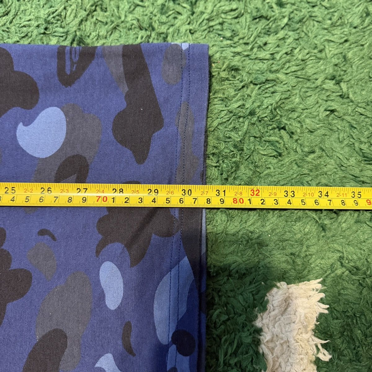 Bape Blue bape 1st camo college logo t shirt Size US XL / EU 56 / 4 - 3 Thumbnail