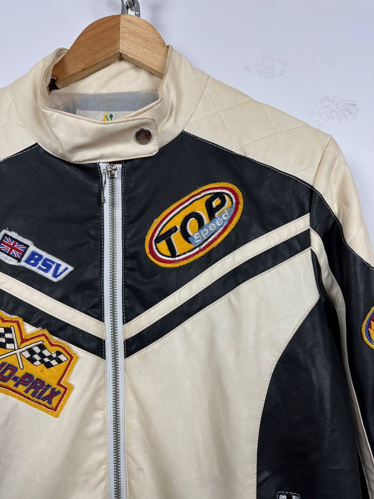 Vintage Vintage Wonder Team Grand Prix Y2K Racing Leather Jacket Size L / US 10 / IT 46 - 7 Thumbnail
