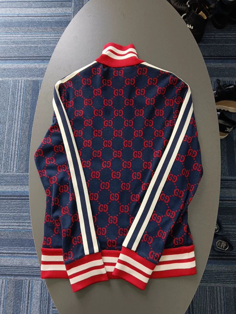 Gucci Gucci Full-print double G side striped long-sleeved zipper Size US S / EU 44-46 / 1 - 2 Thumbnail