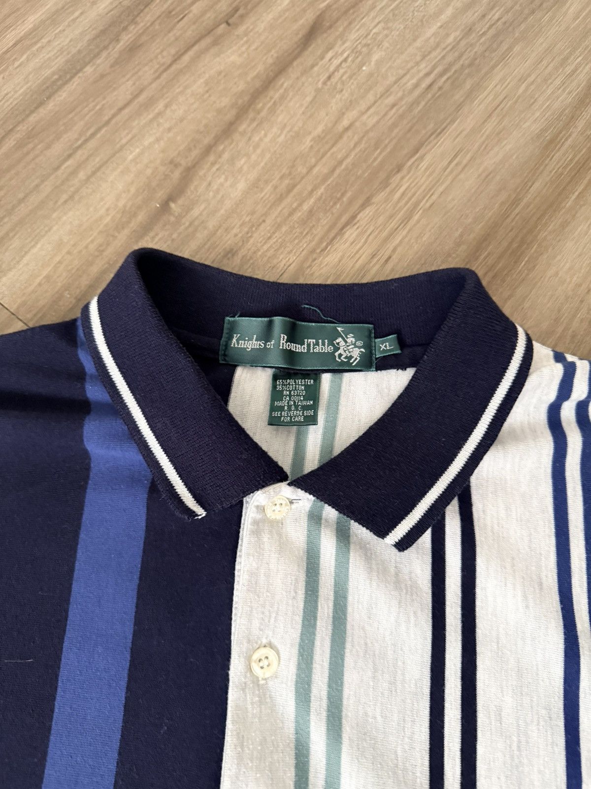 Other Knights of Round Table Vintage Stripped Polo Size XL Size US XL / EU 56 / 4 - 3 Thumbnail
