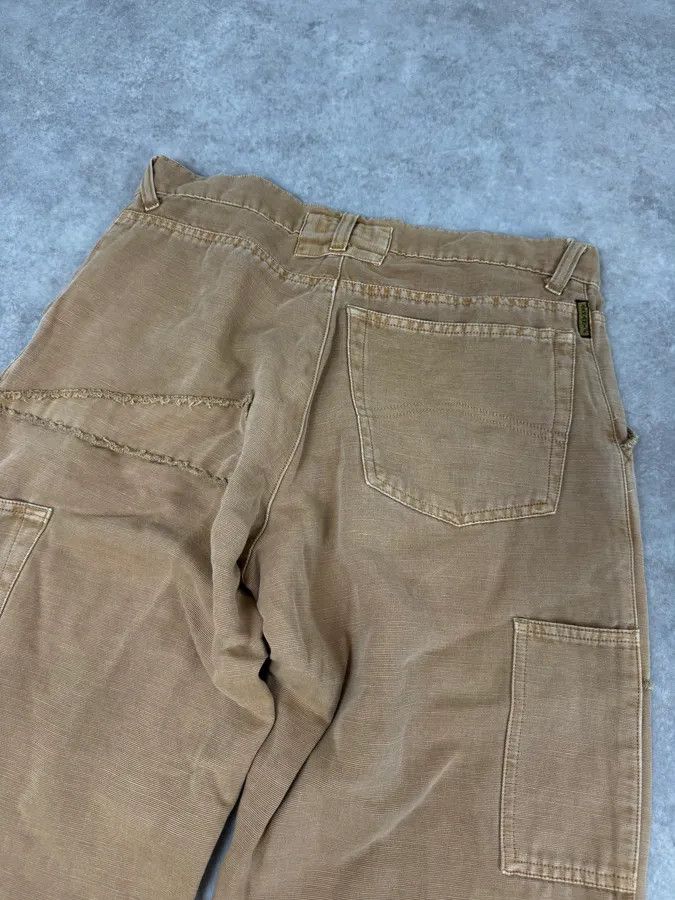 Armani 2000s Armani Irregular Straight Relaxed Beige Pants Size US 30 / EU 46 - 7 Thumbnail
