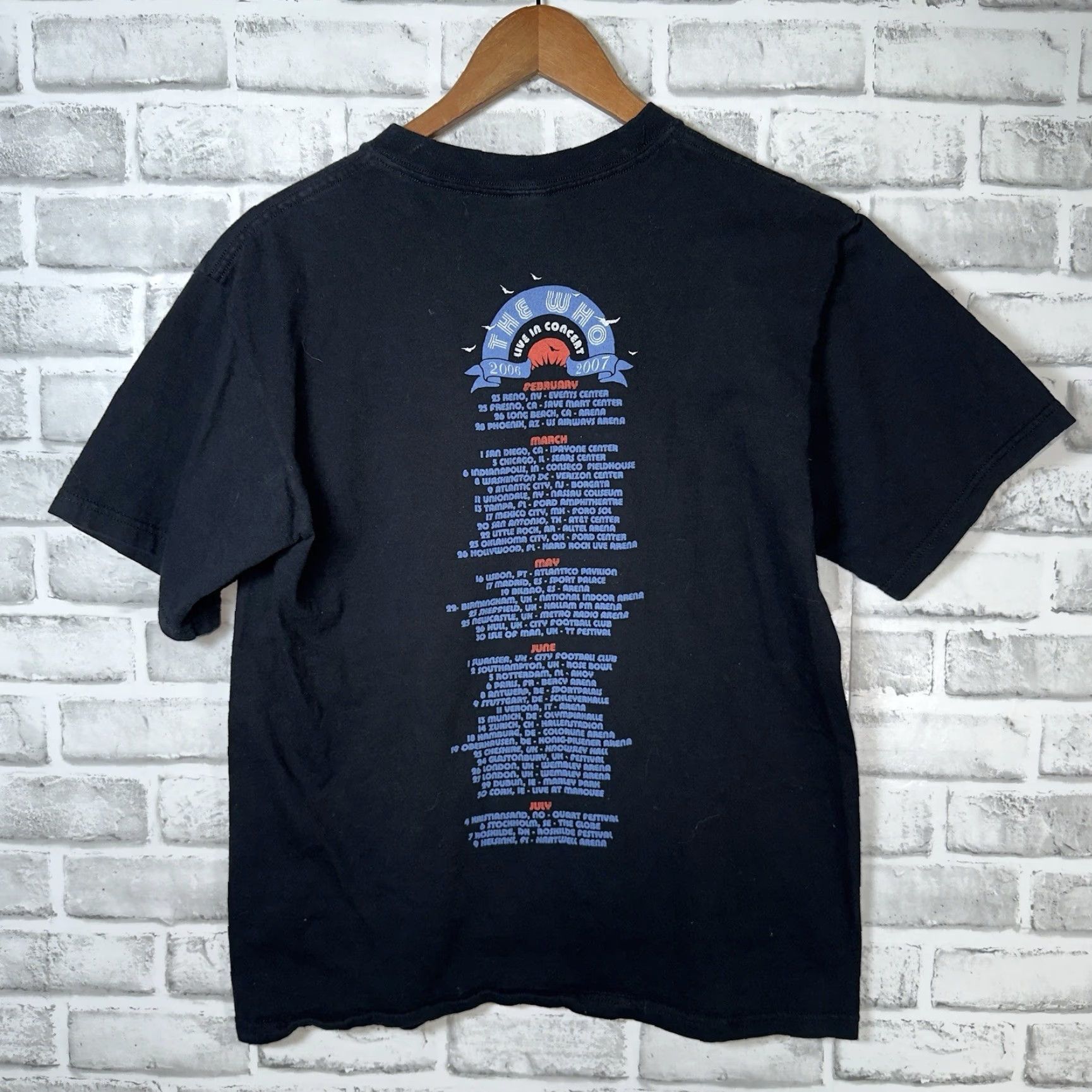 Anvil VINTAGE The Who Concert Graphic Tee Mens Size M Black T-Shirt 2006-2007 Merch Size US M / EU 48-50 / 2 - 5 Thumbnail