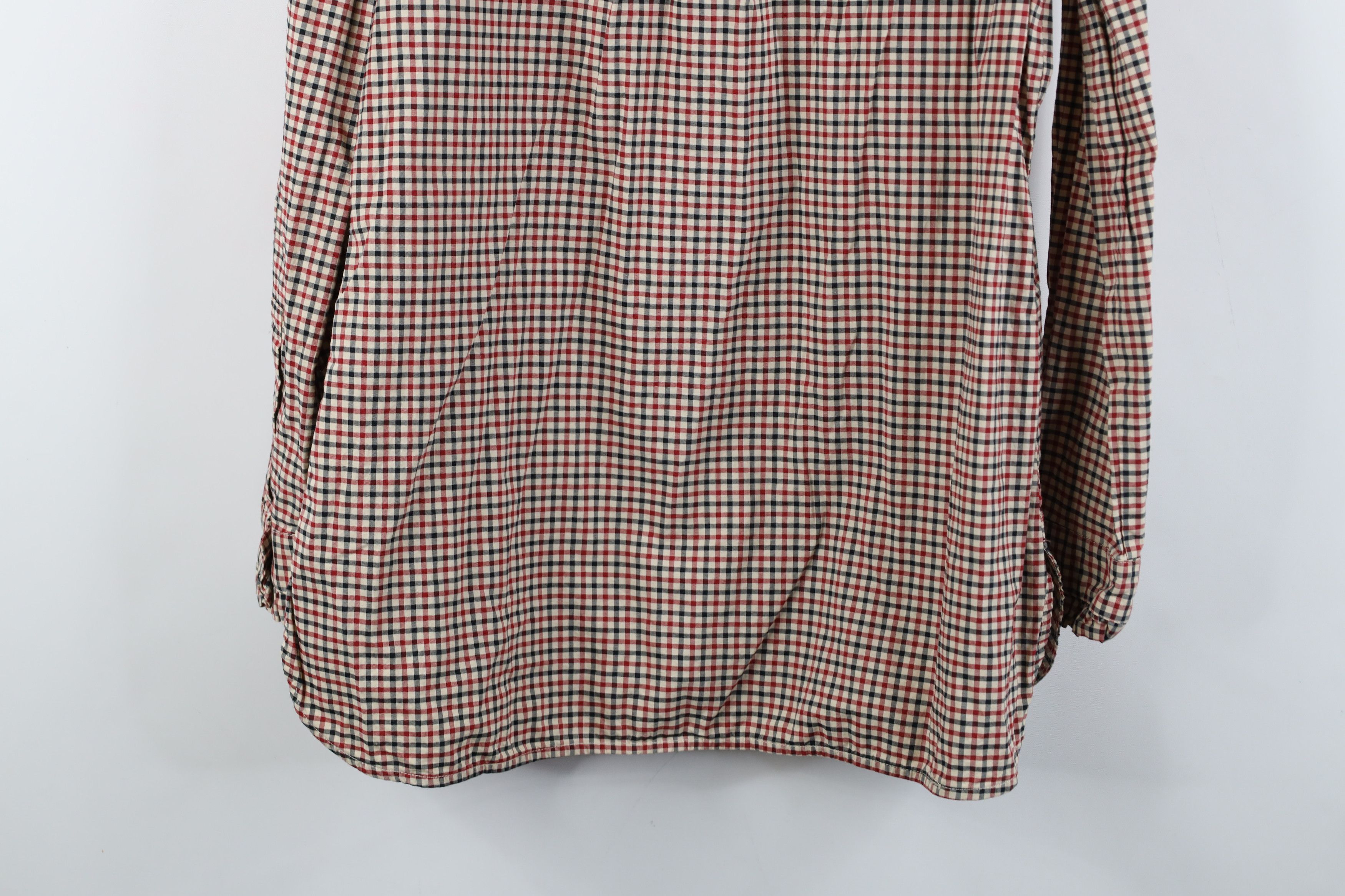 Vintage Vintage 90s Streetwear Ruffled Collared Button Shirt Plaid Size M / US 6-8 / IT 42-44 - 14 Thumbnail