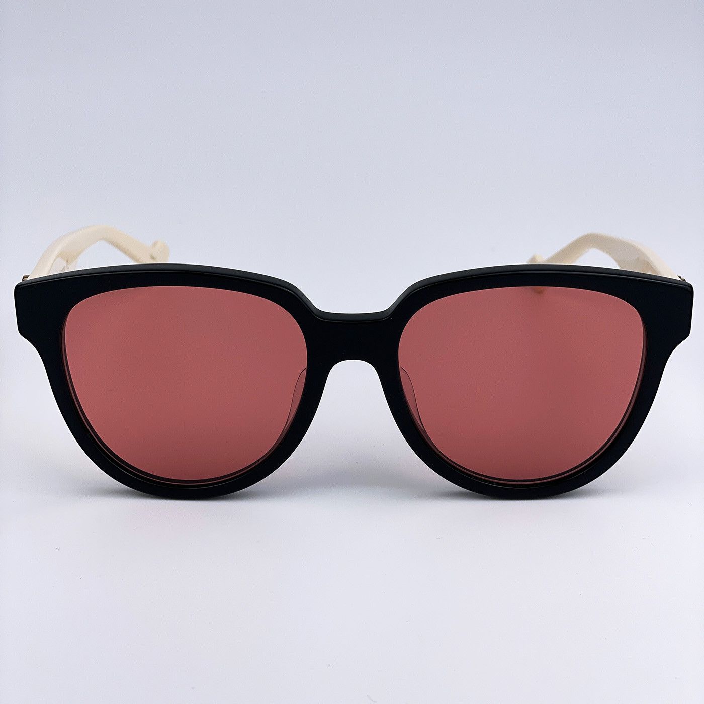 Gucci NEW Gucci GG0960SA 004 Black White Orange Women Sunglasses Size ONE SIZE - 2 Thumbnail