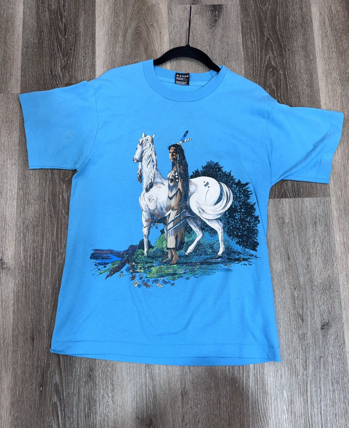 Hanes VINTAGE RAGTOP NATIVE AMERICAN INDIAN WOMEN Size US M / EU 48-50 / 2 - 1 Thumbnail