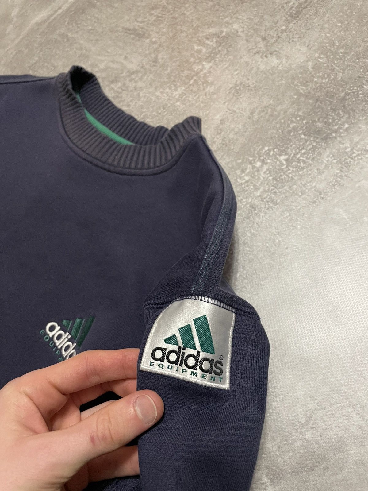 Adidas × Vintage Vintage 90s Adidas Equipment Sweatshirt Pullover Size US S / EU 44-46 / 1 - 7 Thumbnail