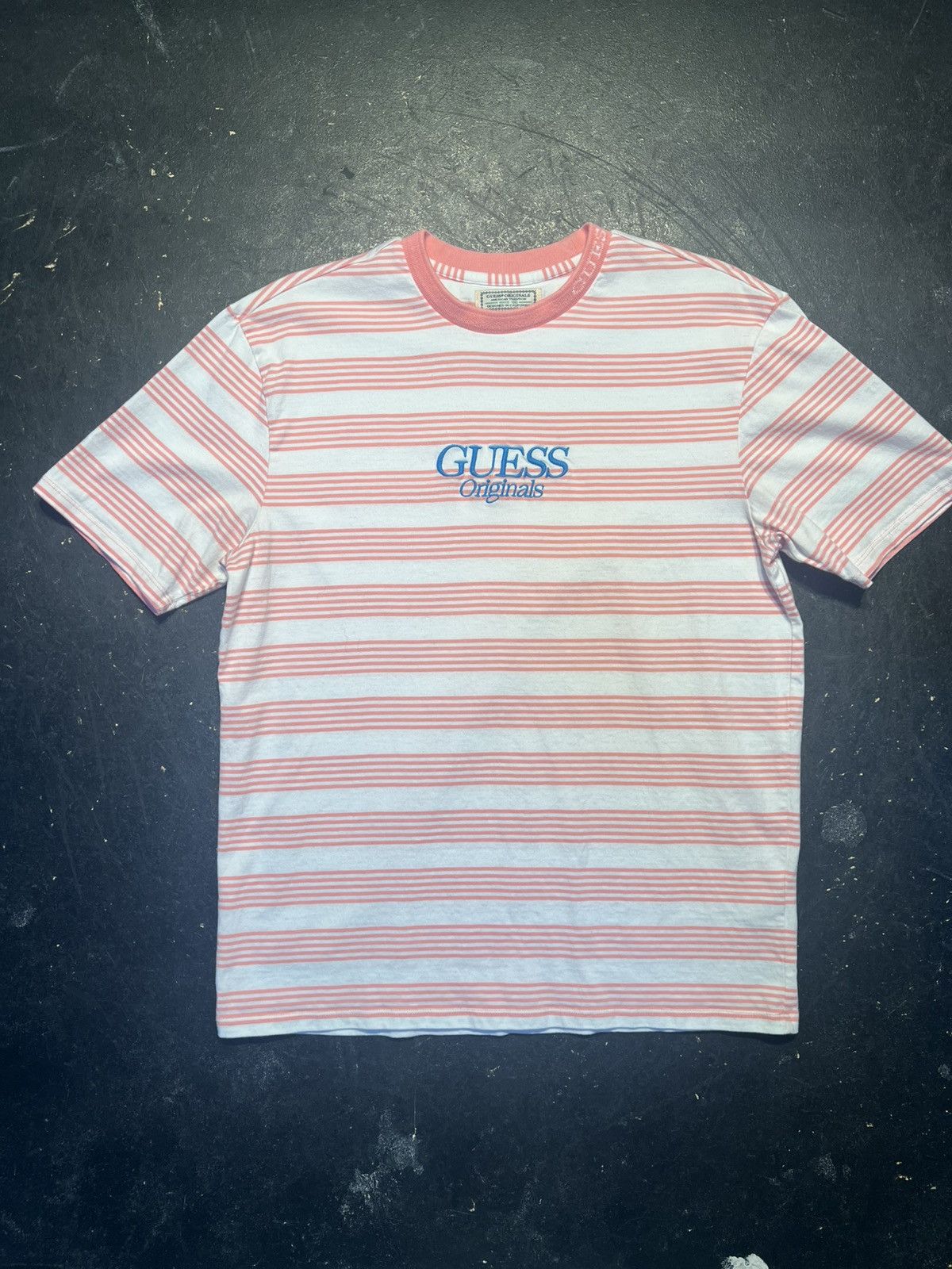 Guess Guess Originals Striped T-Shirt Size US S / EU 44-46 / 1 - 1 Thumbnail