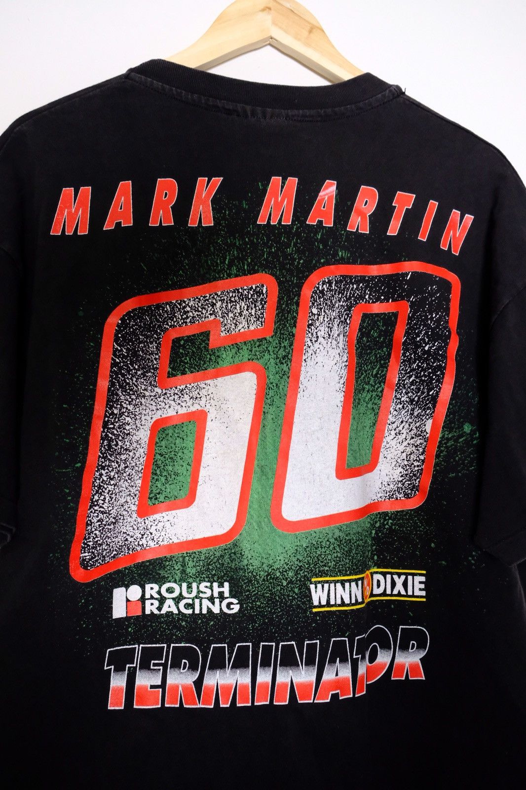 Hanes × NASCAR × Vintage Vintage 1990s NASCAR Mark Martin Terminator Graphic tee Size US XL / EU 56 / 4 - 4 Thumbnail