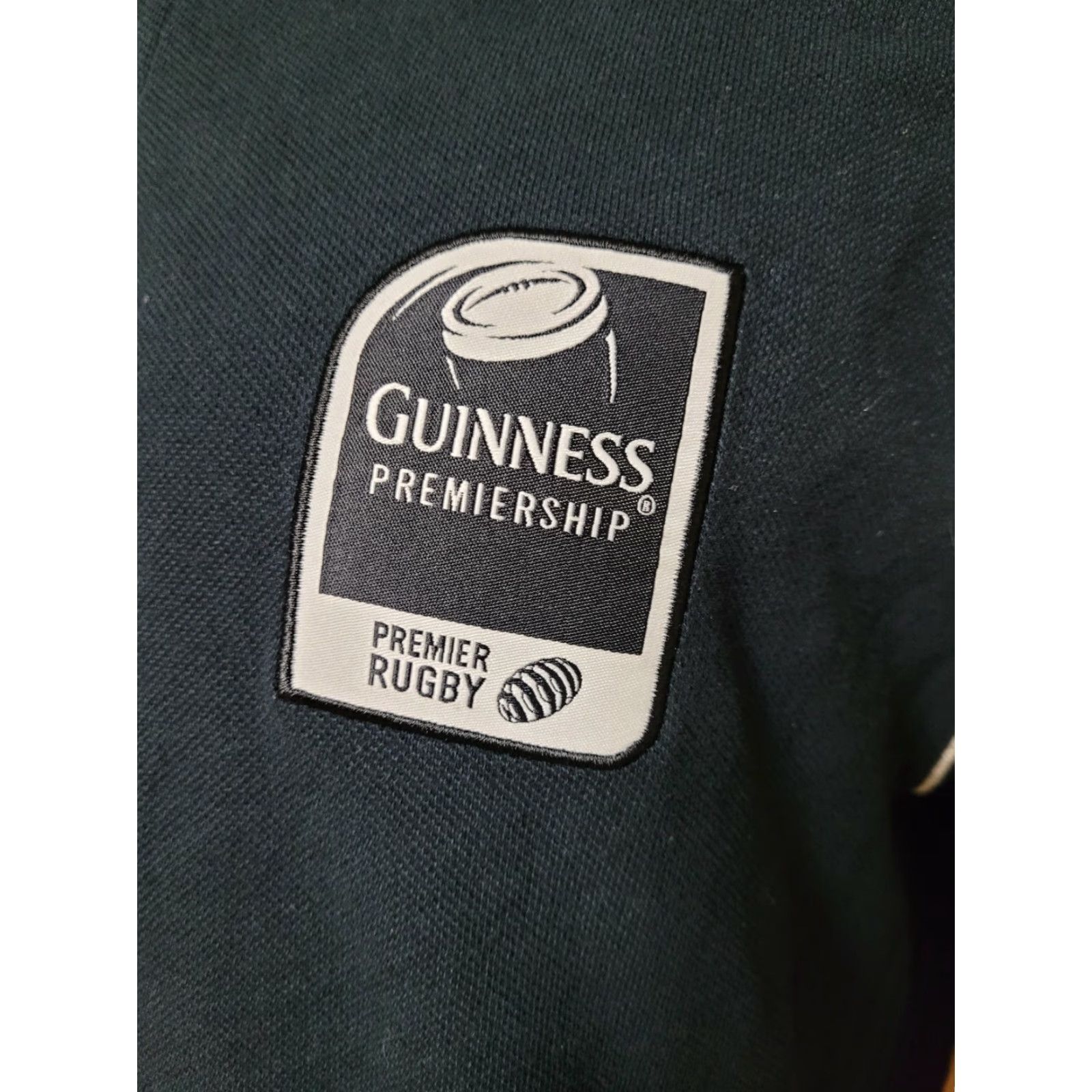 Vintage Guinness Premiership Rugby Shirt Polo Men L Black 100% Cotton Knit Collared Sewn Jumper Jersey Shirt Size US L / EU 52-54 / 3 - 2 Thumbnail