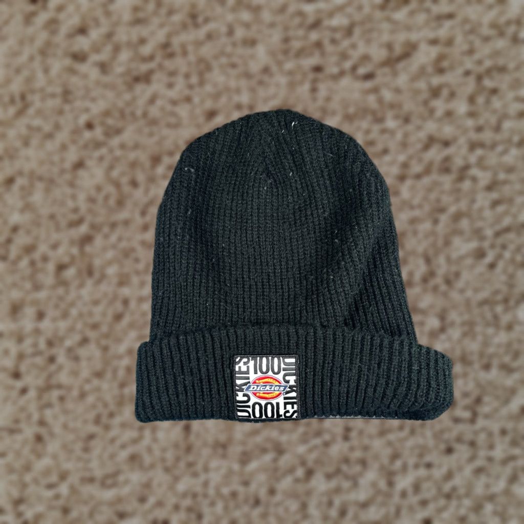 Dickies Dickies Beanie Adult One Size Black Knit 100% Acrylic Workwear Hat Men Winter Ski Woolless Knit Beanie Size ONE SIZE - 1 Thumbnail