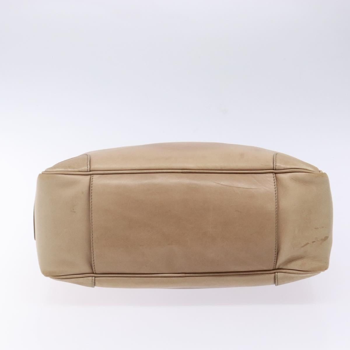 Celine CELINE Hand Bag Leather Beige Gold Size ONE SIZE - 9 Thumbnail