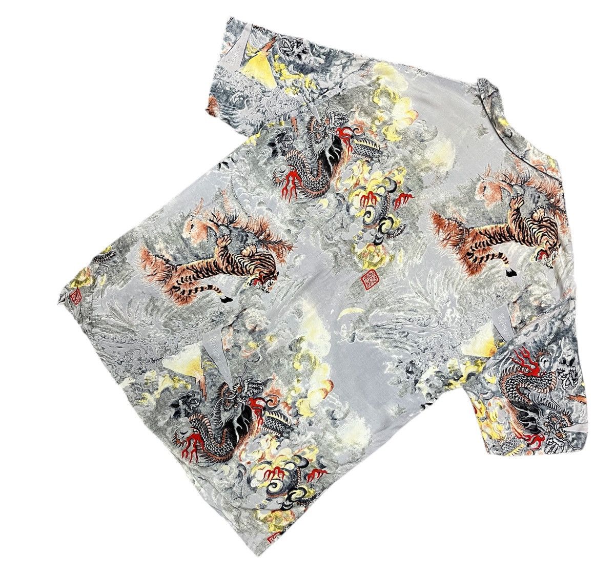 Japanese Brand Aloha hawaiian shirt fighting dragon &tiger shirt Size US M / EU 48-50 / 2 - 8 Thumbnail