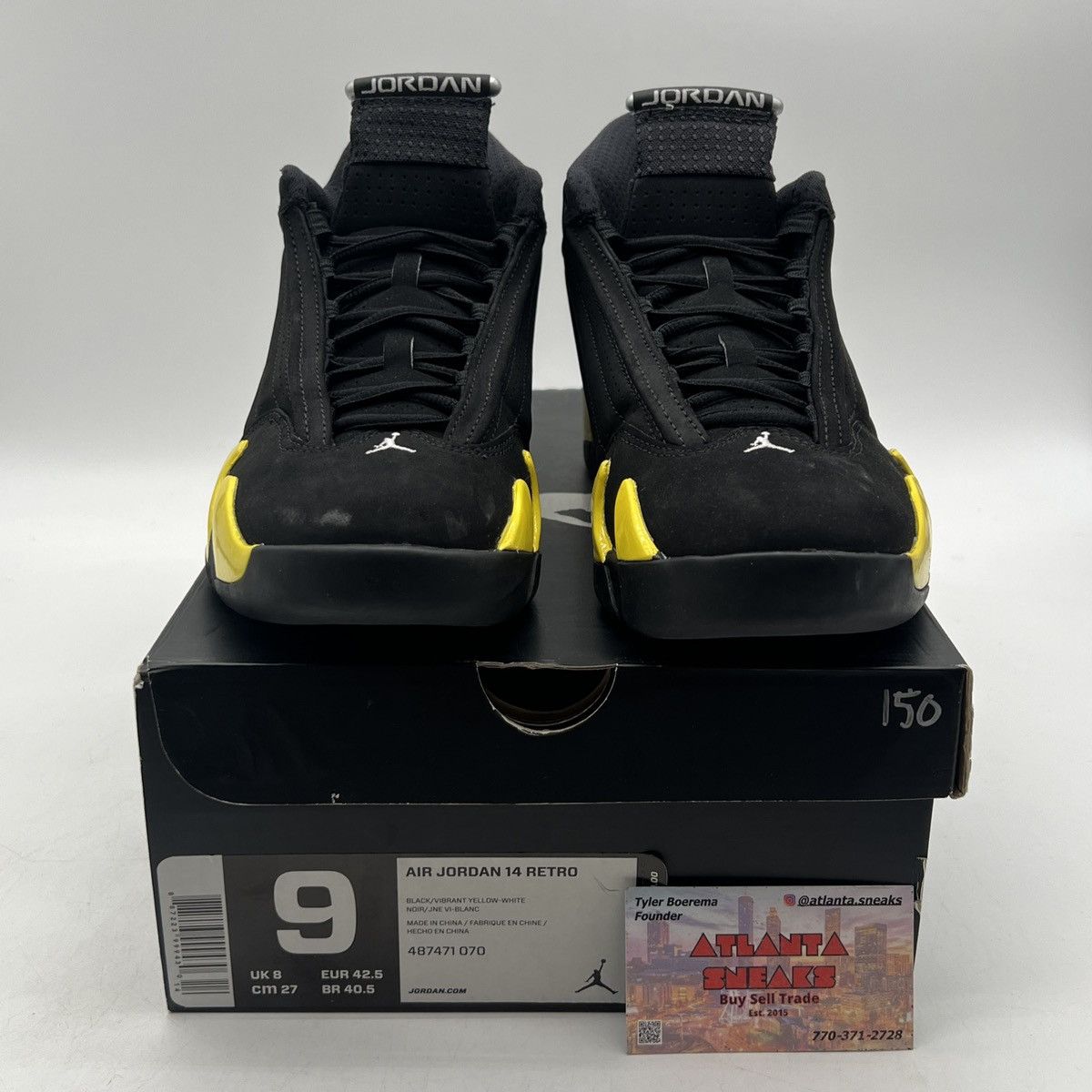 Jordan Brand Air Jordan 14 Thunder Size US 9 / EU 42 - 2 Thumbnail