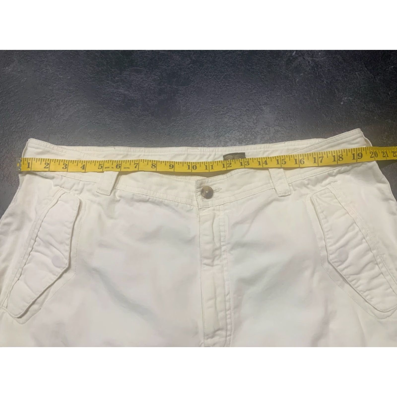 Vintage J L Powell Casual Cargo Pants 40x32 Beige Cotton Regular Fit Mens Size US 40 / EU 56 - 3 Thumbnail