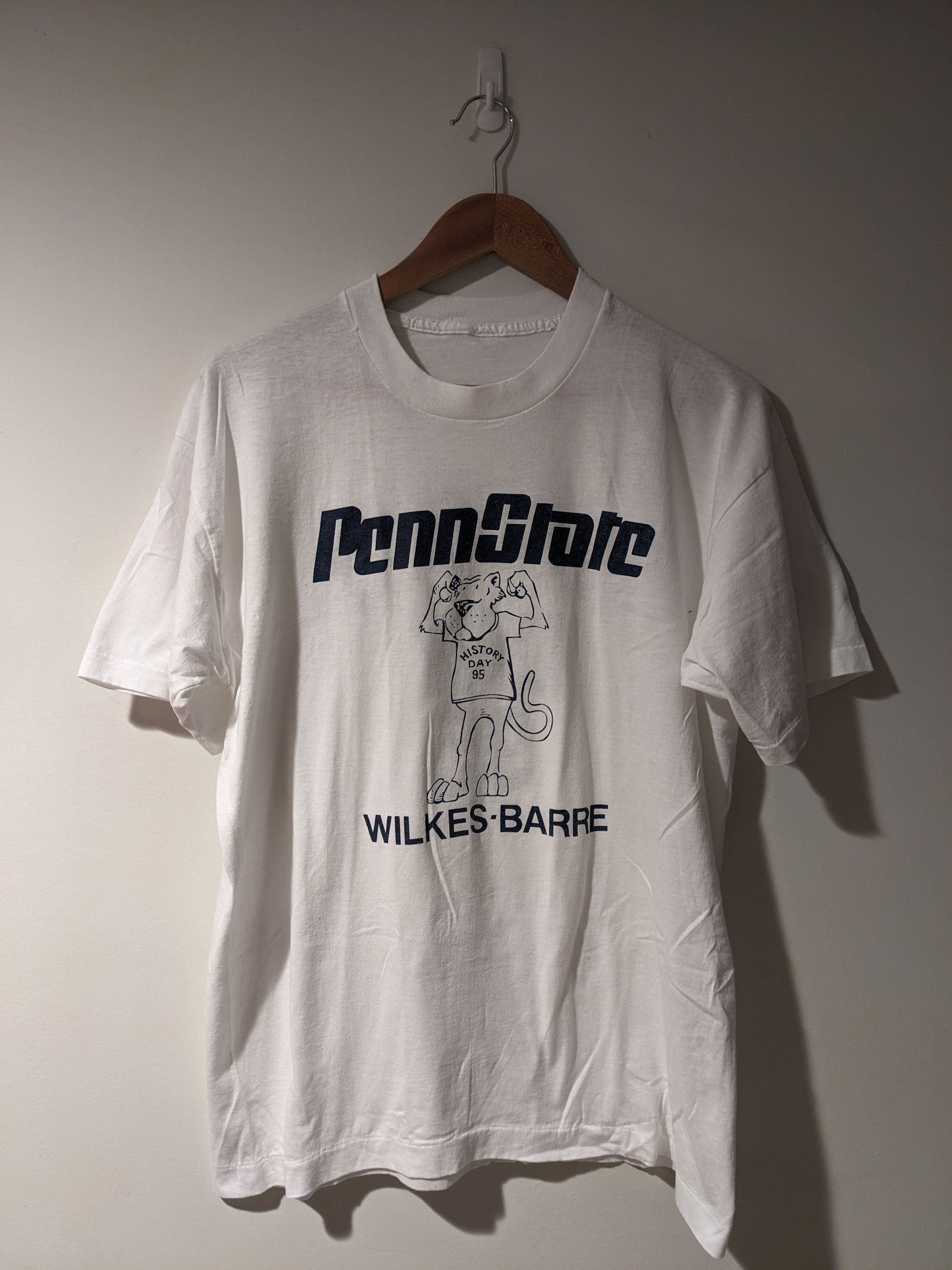 NCAA Vintage 1995 Penn State College Football History Day T-Shirt Size US L / EU 52-54 / 3 - 1 Thumbnail