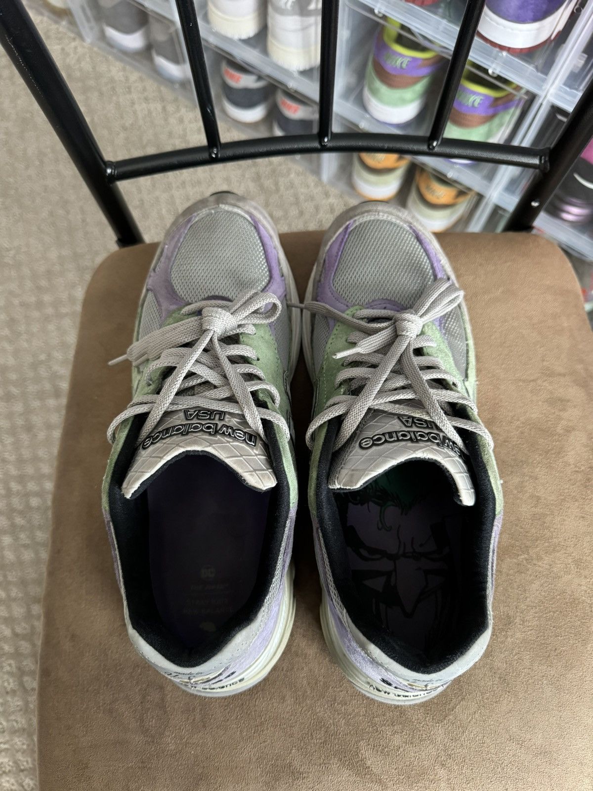 DC Comics × New Balance × Stray Rats New Balance 990v3 Stray Rats The Joker Grey Sonic Rare 11.5 Size US 11.5 / EU 44-45 - 5 Thumbnail