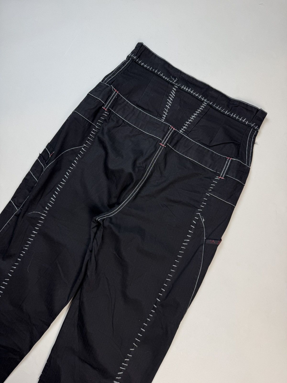 Cop Copine Cop Copine Avant-Garde Y2K High Rise Wide Leg Pants Trousers Size 30" / US 8 / IT 44 - 19 Thumbnail