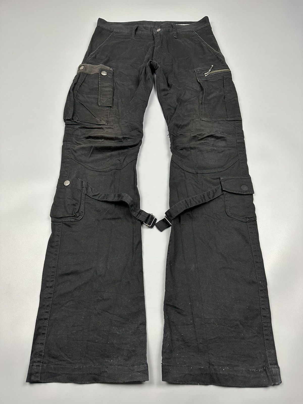 If Six Was Nine × Le Grande Bleu (L.G.B.) × semanticdesign 🔥Sick🔥Semantic Design Bondage Multi Pocket Pants Size US 31 - 3 Thumbnail