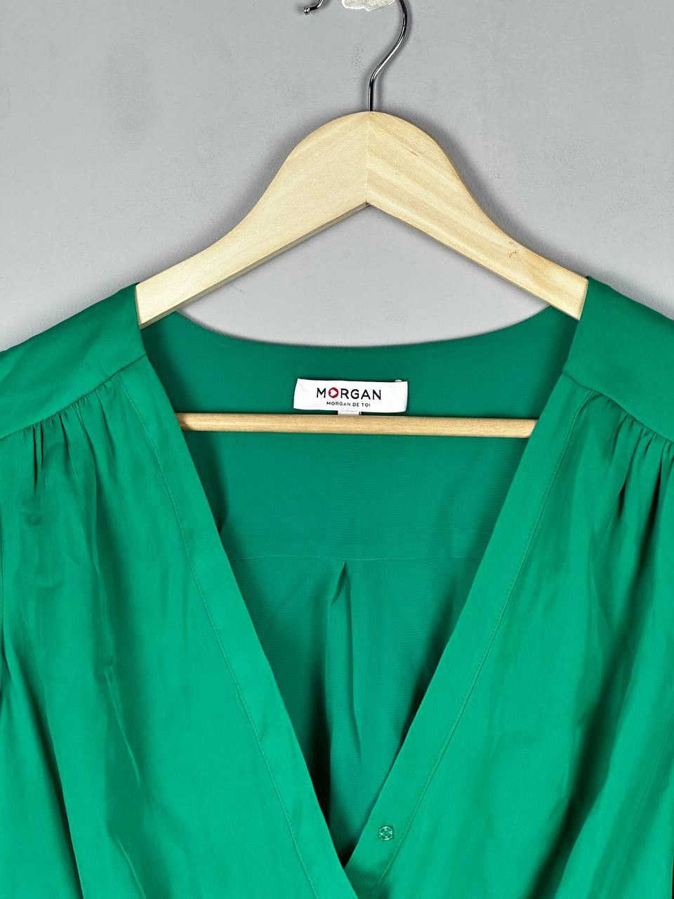 Morgan De Toi Morgan De Toi Green Sexy Tank Top Blouse Size M / US 6-8 / IT 42-44 - 4 Thumbnail