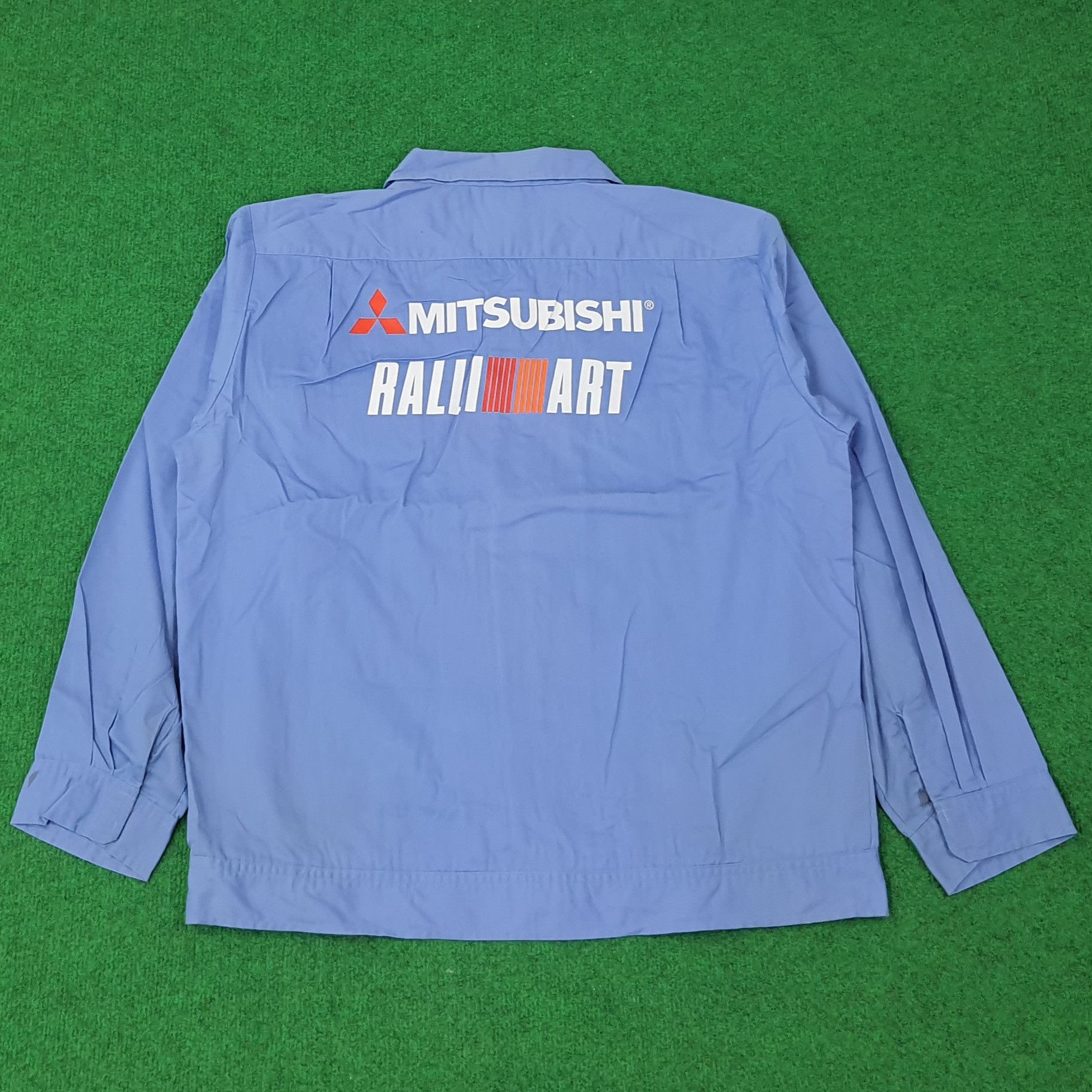 Japanese Brand Vintage Mitsubishi RalliArt Racing Sports Jacket C246N1 Size US L / EU 52-54 / 3 - 1 Thumbnail