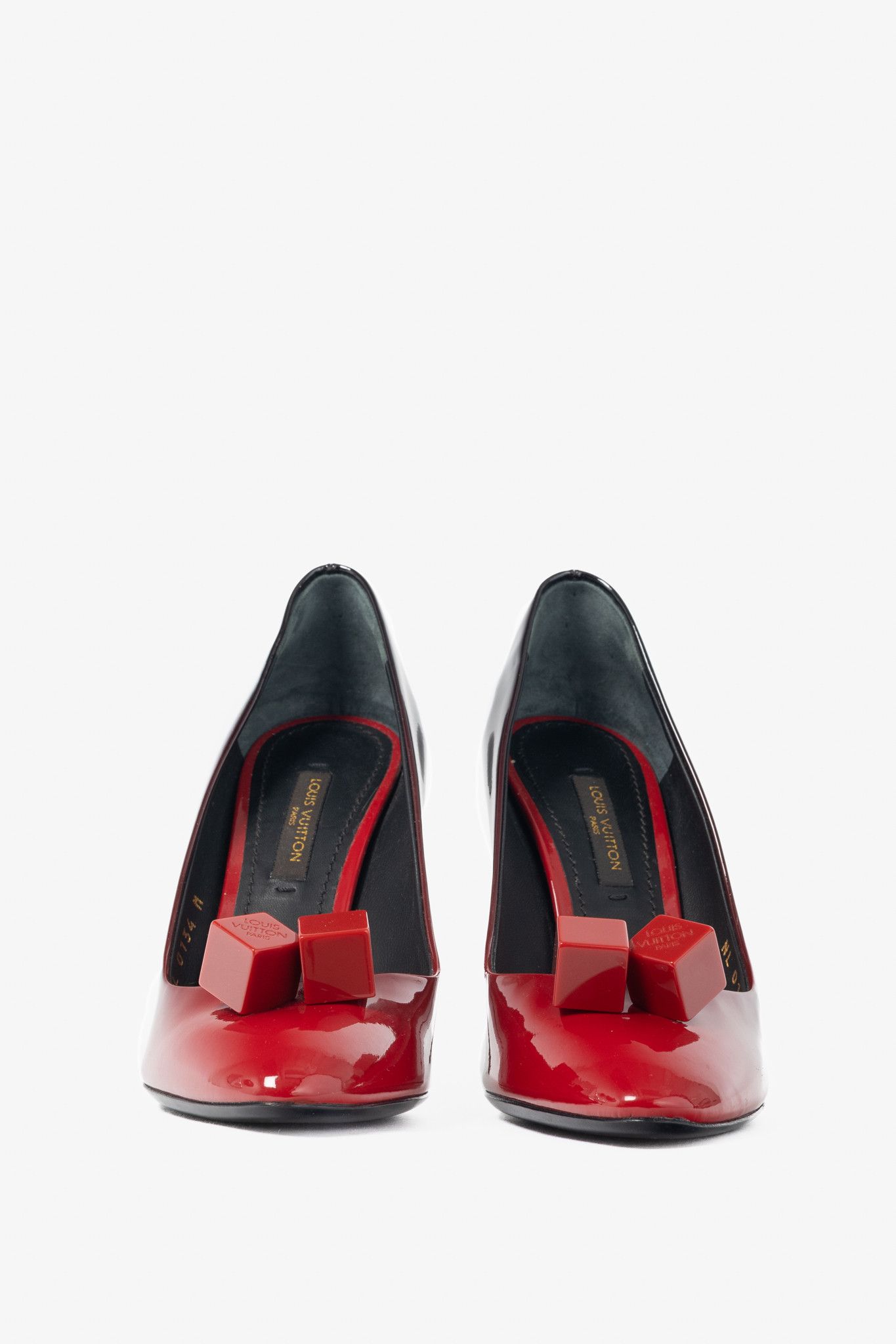 Louis Vuitton Louis Vuitton Gossip Ombre Patent Leather Cube Heels Size US 4.5 / IT 34.5 - 2 Thumbnail