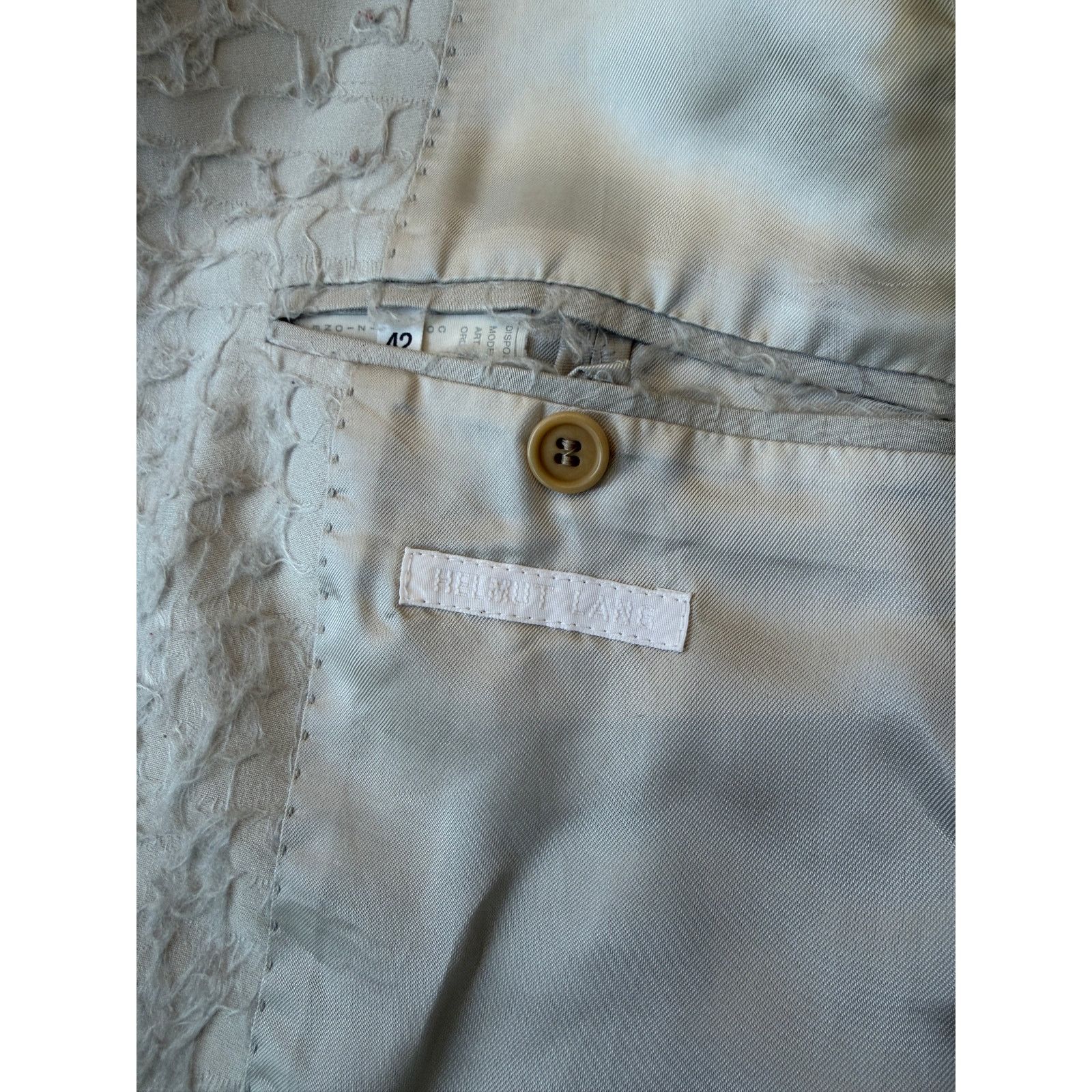 Helmut Lang Vintage Helmut Lang Flocked Backpack Blazer Size US XS / EU 42 / 0 - 9 Thumbnail