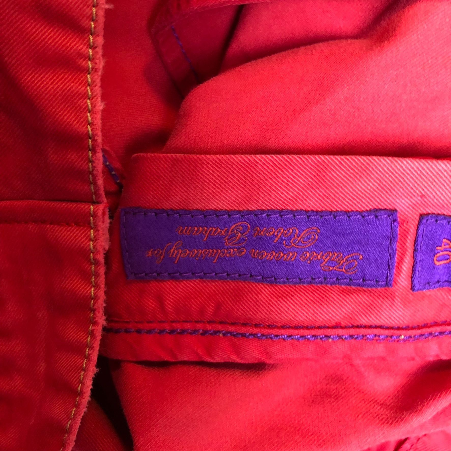Robert Graham Robert Graham Mens Pants 40x35 Red Slim Fit Jeano Style Cott Size US 40 / EU 56 - 20 Thumbnail