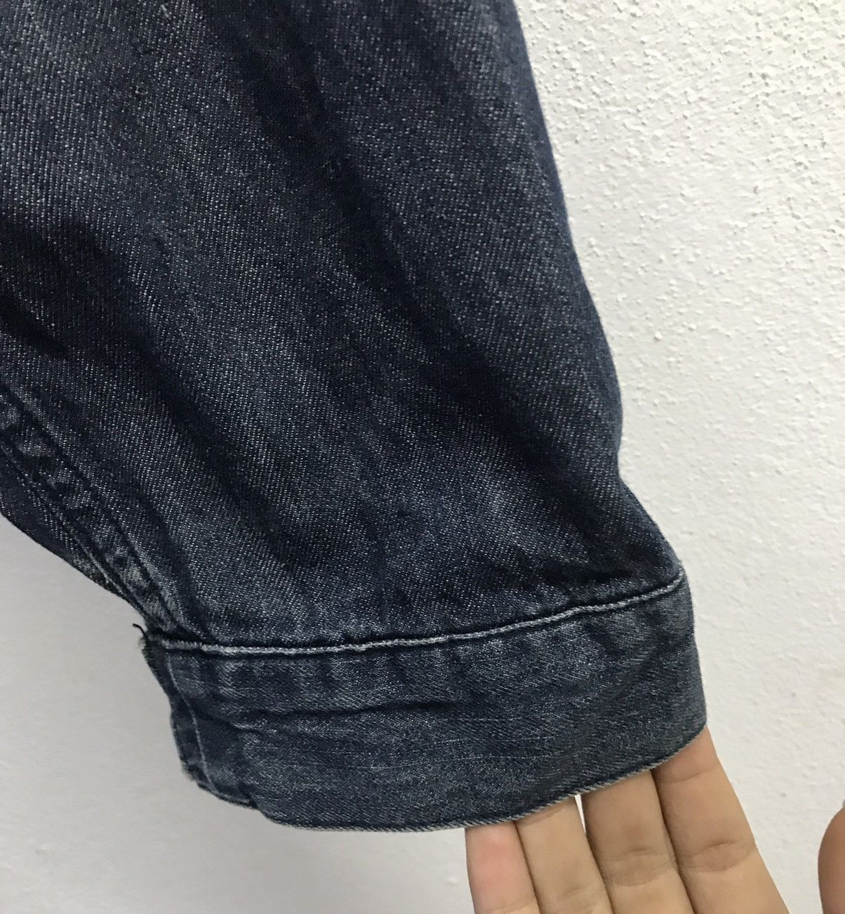 Japanese Brand × Vintage Vintage Back Number Est 1980 Long Denim Jacket HOODIE Size US M / EU 48-50 / 2 - 8 Thumbnail