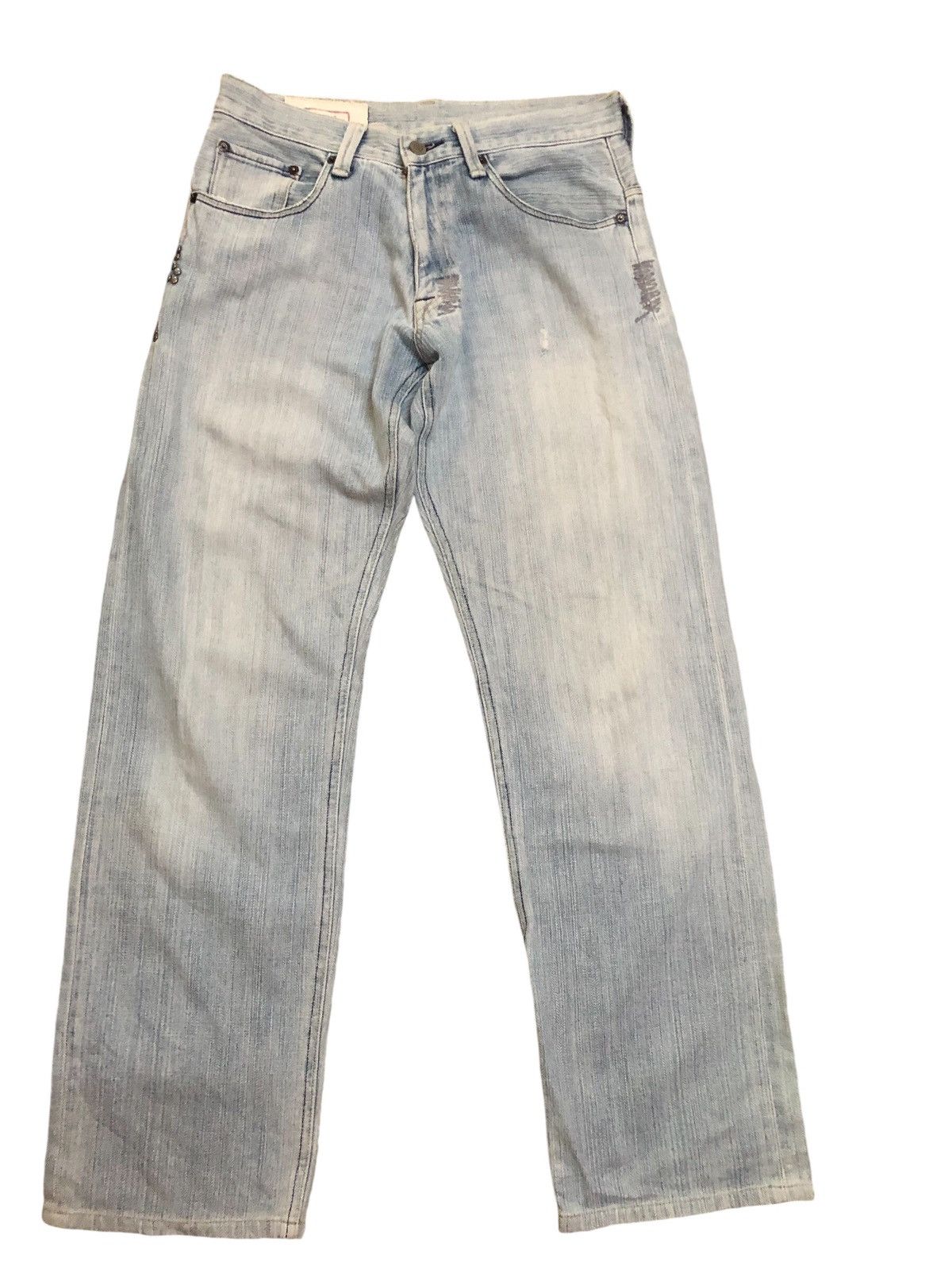 Hysteric Glamour × Japanese Brand Rush Hour Stone Wash Denim Pants Size US 29 - 1 Thumbnail