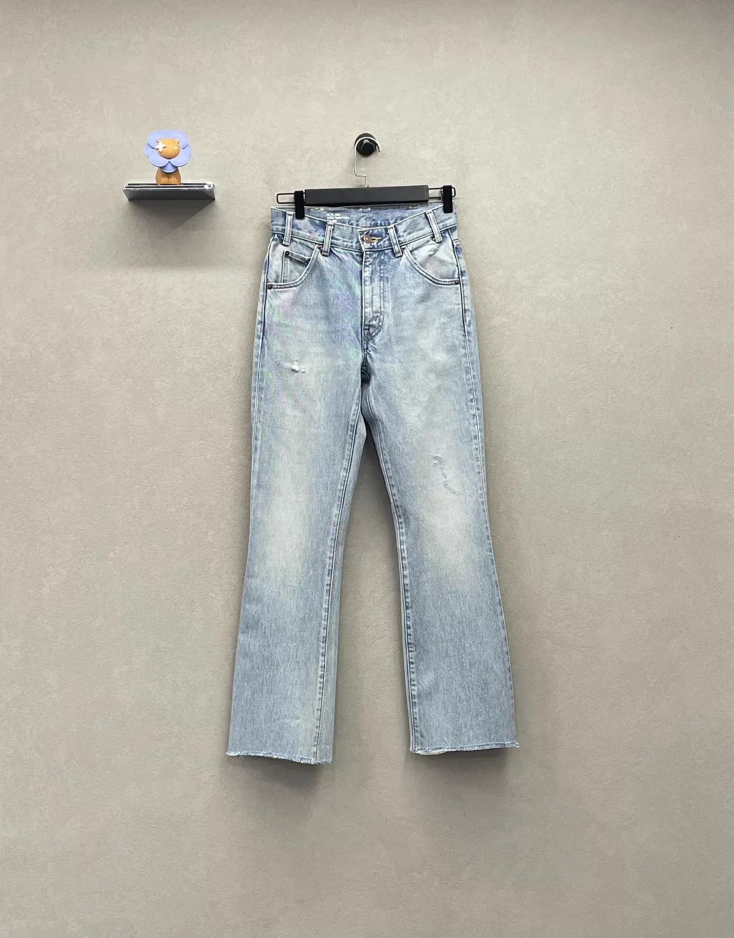 Celine CELINE Vintage Wash Sky Blue Flare Jeans 25 Size 25" / US 0 / IT 36 - 2 Thumbnail