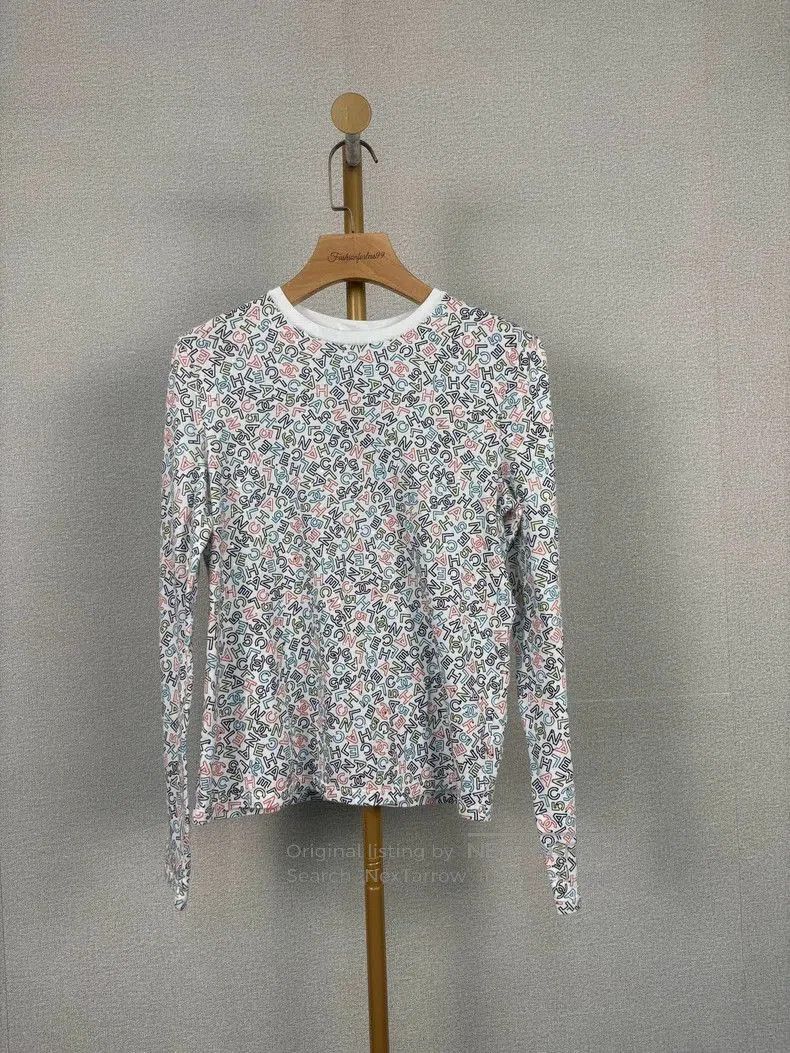 Chanel Chanel Logo Sequin Long Sleeve T-Shirt. Size US S / EU 44-46 / 1 - 1 Thumbnail