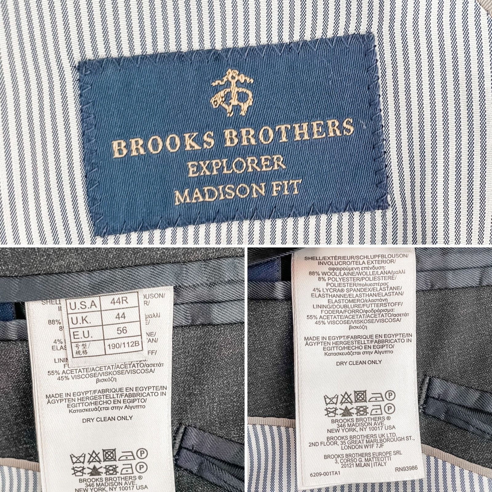 Brooks Brothers Brooks Brothers stretch wool blend Madison fit jacket 44R Size 44R - 8 Thumbnail