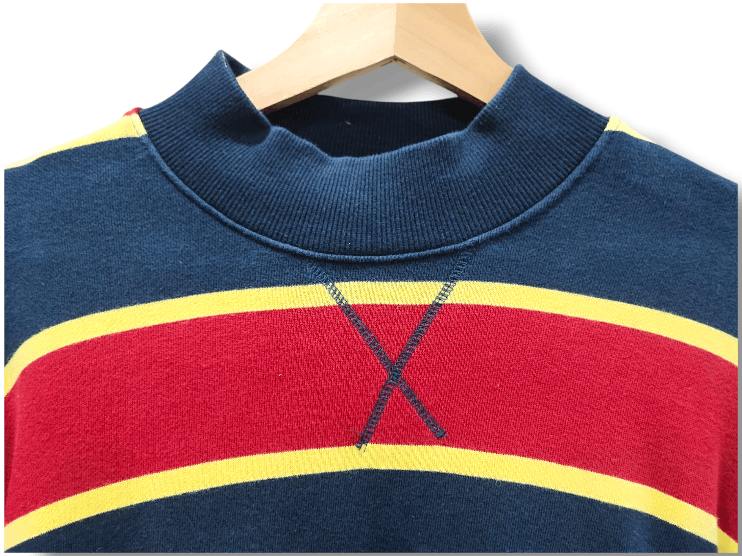 Japanese Brand ROMANTIC CROWN RUGBY LONG SLEEVE Size US L / EU 52-54 / 3 - 4 Thumbnail