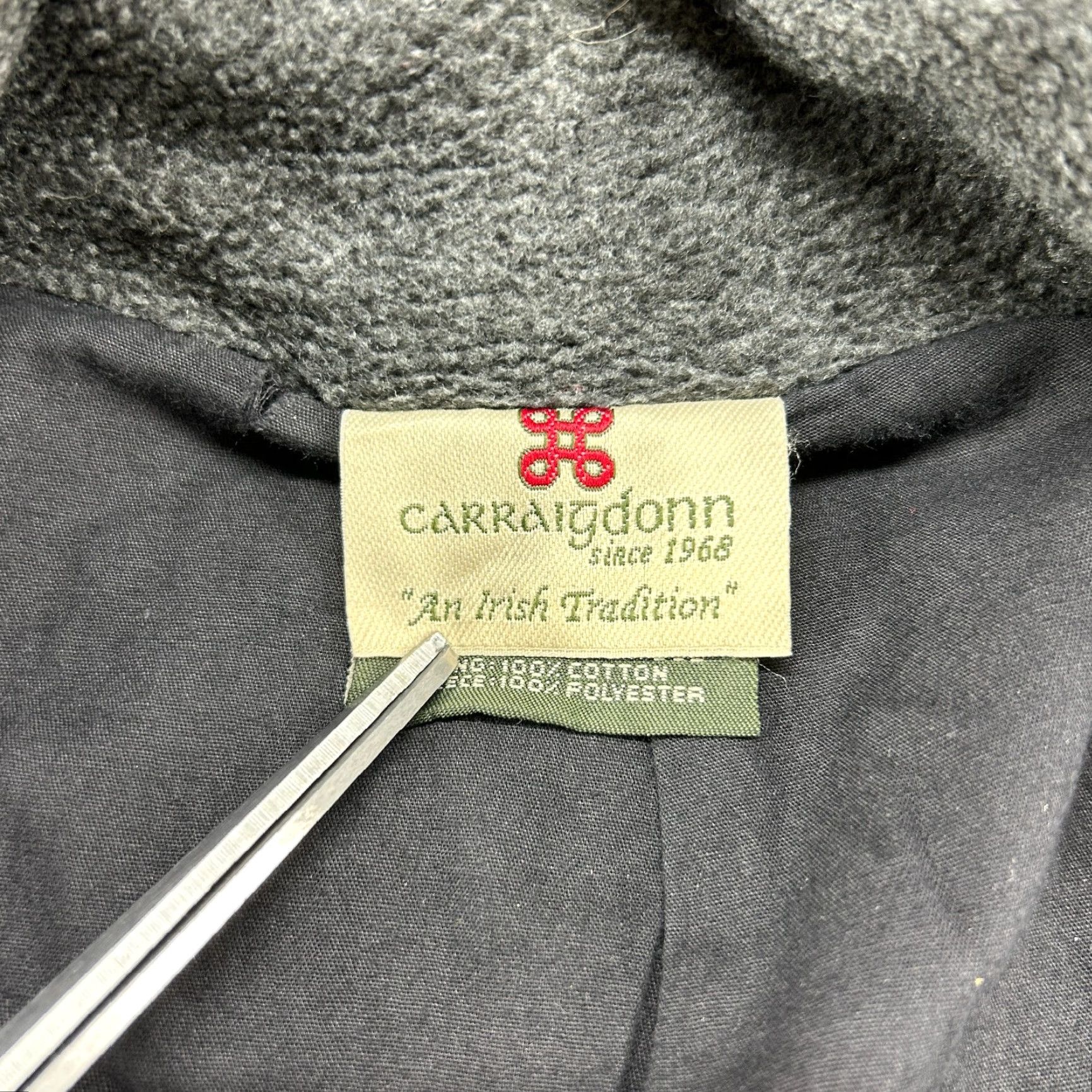 Vintage Carraig Donn Sweater Mens L Grey Full Zip Cable Knit Fisherman Knit Wool Crew Neck Pullover 1/4 Zip Casual Winter Fall Spring Vintage No? Size US L / EU 52-54 / 3 - 7 Thumbnail