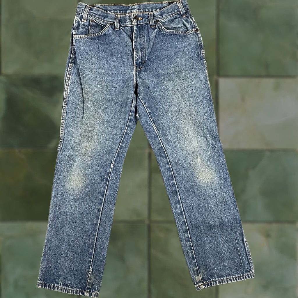 Levi's VINTAGE Dickies Jeans Men 33x30 Light Wash Distressed Skater Straight Leg Blue Size US 33 - 1 Thumbnail