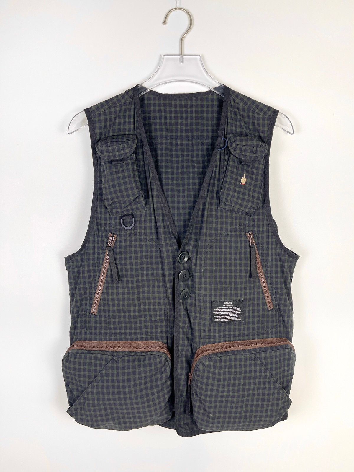 image of Undercover A/w2013 Talking Heads Fisher Vest in Army, Men's (Size Medium)