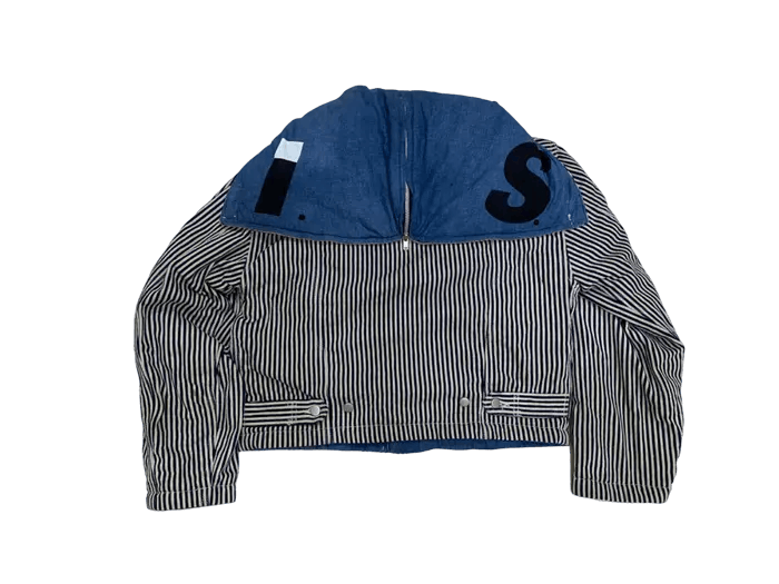 Issey Miyake Achieve 1988 Issey Miyake Hikory Hoodie Flap Jacket Size US S / EU 44-46 / 1 - 6 Thumbnail