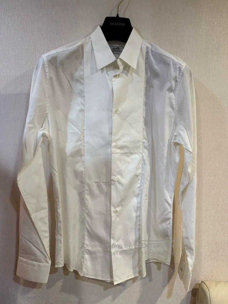 Hermes Hermes White Shirt Size S / US 4 / IT 40 - 1 Thumbnail