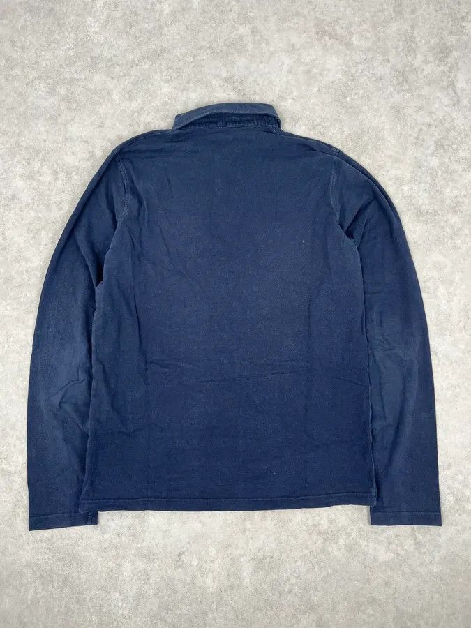 Prada 2000s Prada Navy Longsleeve Washed Polo Size US M / EU 48-50 / 2 - 5 Thumbnail