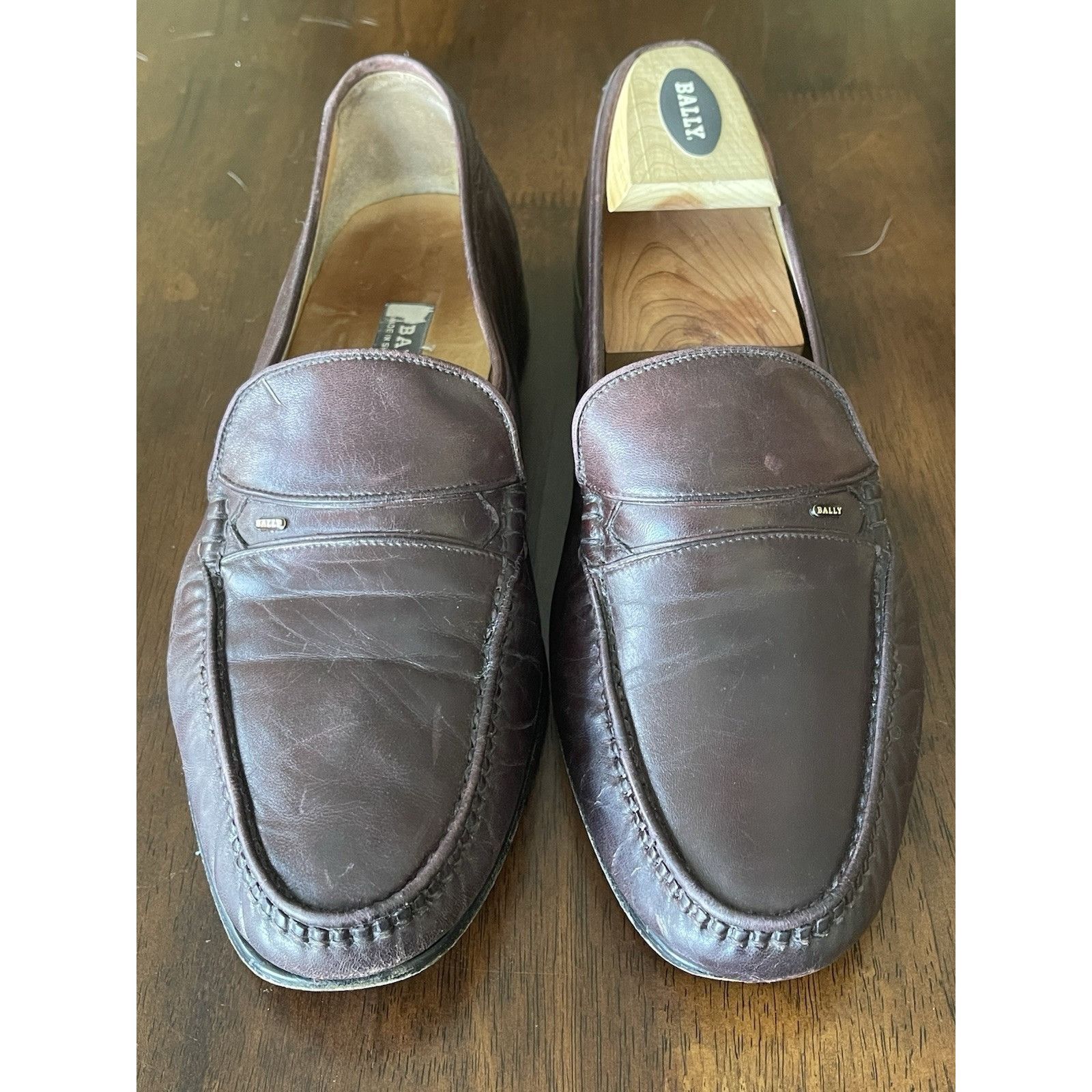 Bally Bally Made in Switzerland Leather Dress Loafers Shoes Brown Size US 9 / EU 42 - 7 Thumbnail