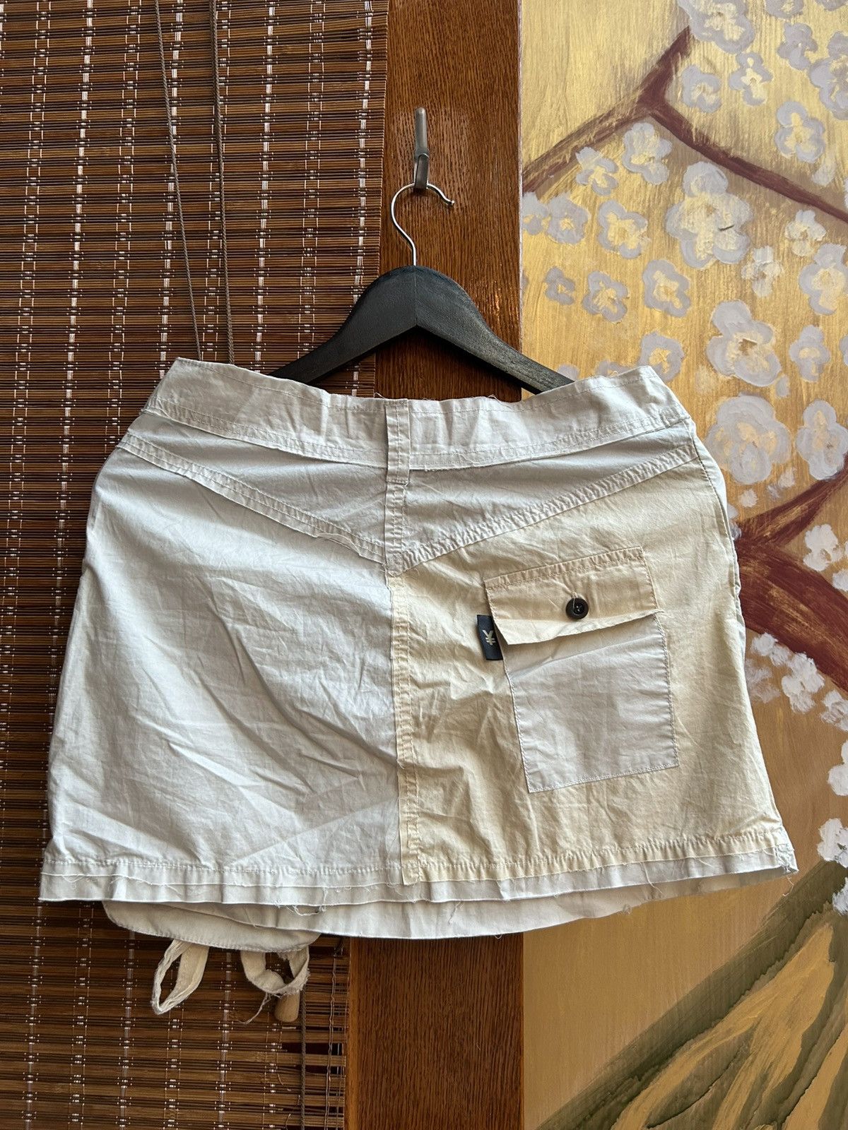 Japanese Brand × Michiko Koshino × Michiko Koshino London Vintage YEN Jeans Michiko Koshino Utility Mini Skirt NEW Size 28" / US 6 / IT 42 - 2 Thumbnail